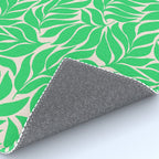 Green Palm Leaves Pattern Rug Gallery Image 4