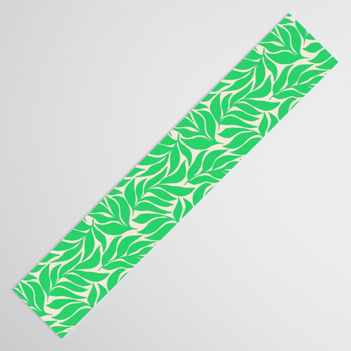 Green Palm Leaves Pattern Table Runner Gallery Image 3