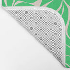Green Palm Leaves Pattern Bath Mat Gallery Image 2