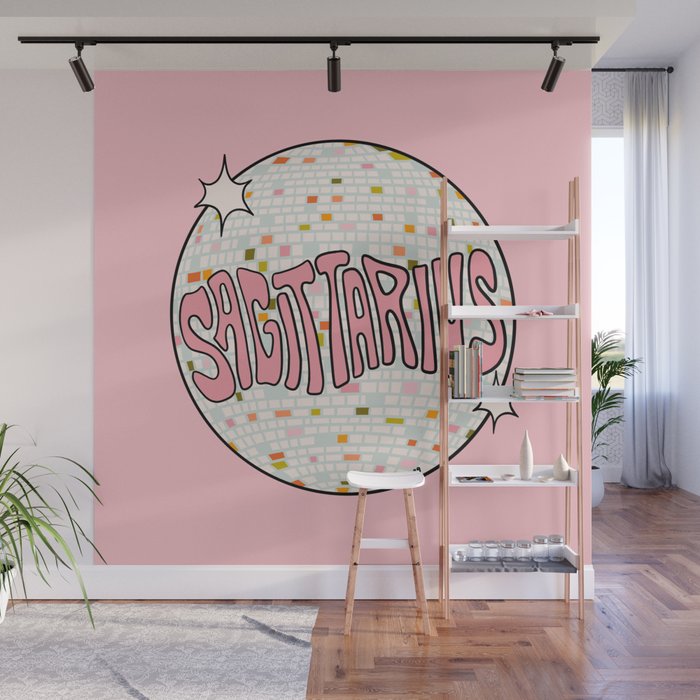 Sagittarius Disco Ball Wall Mural Gallery Image 1