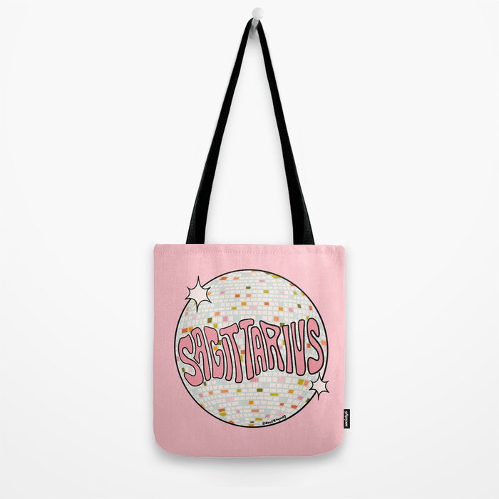Sagittarius Disco Ball Tote Bag Gallery Image 2