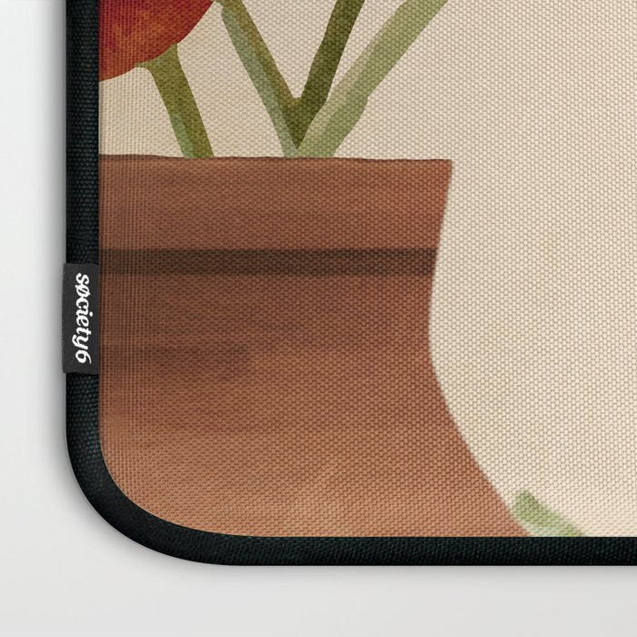 Poppies in Vase 2 Laptop Sleeve Gallery Image 3