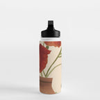 Poppies in Vase 2 Water Bottle Gallery Image 3