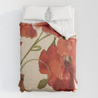 Poppies in Vase 2 Comforter Gallery Image 6
