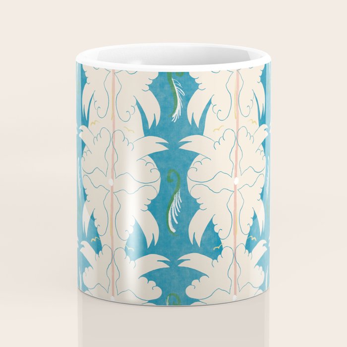 Doves in Blue Coffee Mug Gallery Image 4