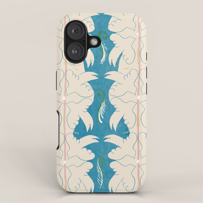 Doves in Blue iPhone Case Gallery Image 1