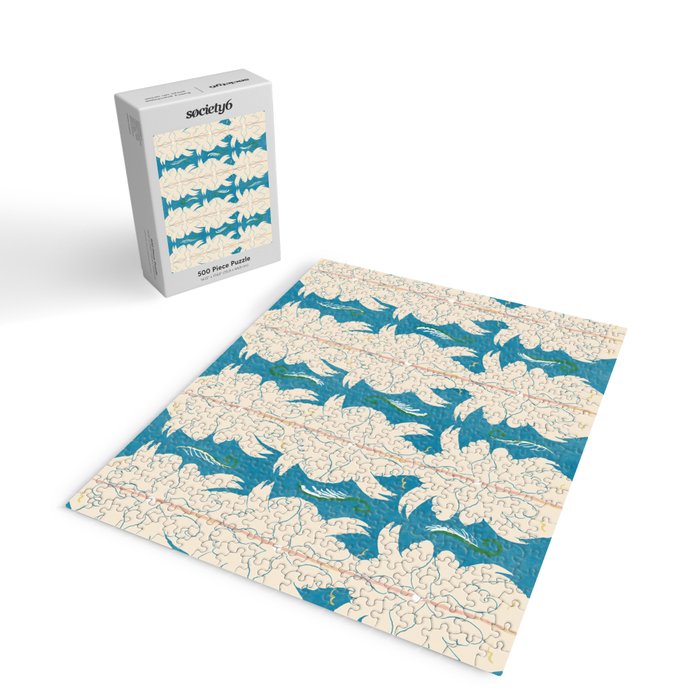 Doves in Blue Jigsaw Puzzle Gallery Image 2