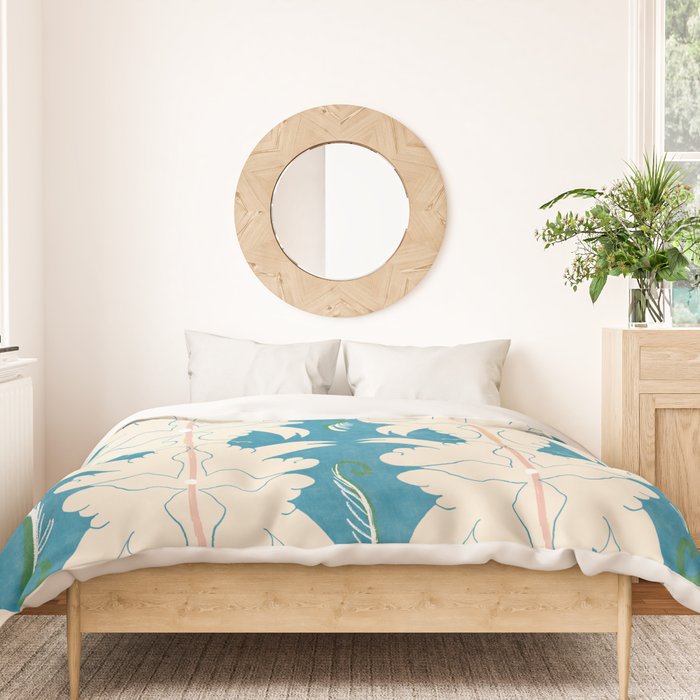 Doves in Blue Duvet Cover Gallery Image 3