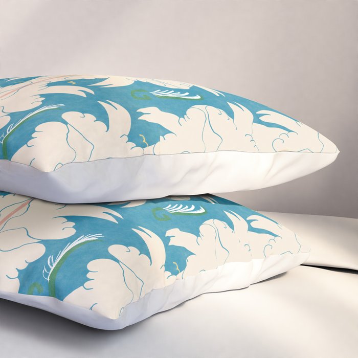 Doves in Blue Pillow Sham Gallery Image 3