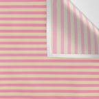 Fine Stripes Narrow Stripe Pattern Pink Cream Wall Tapestry Gallery Image 3