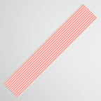 Fine Stripes Narrow Stripe Pattern Pink Cream Table Runner Gallery Image 3