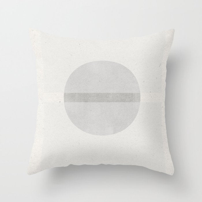 Japanese Zen Paper Collage Throw Pillow Gallery Image 6