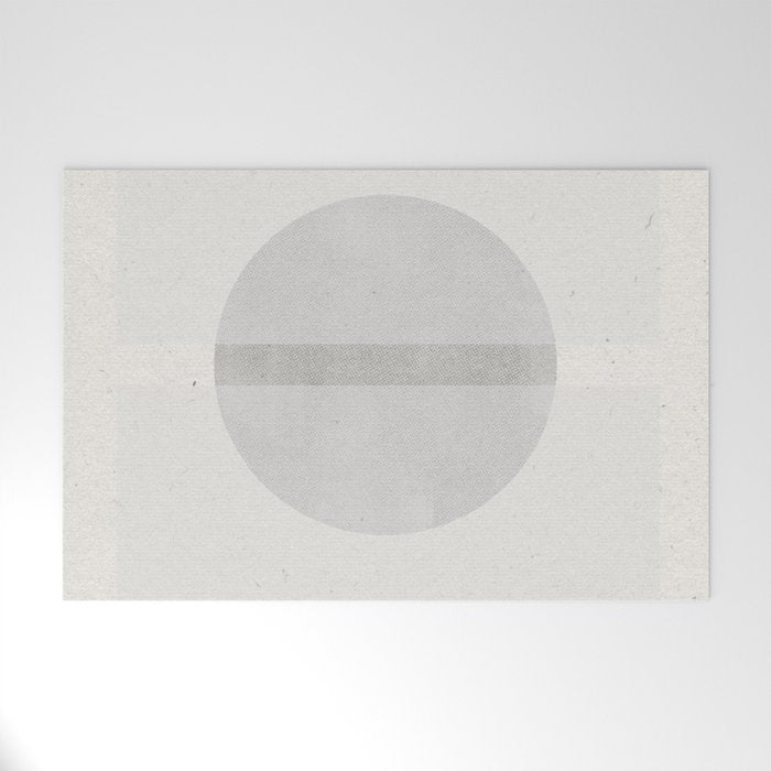 Japanese Zen Paper Collage Welcome Mat Gallery Image 1