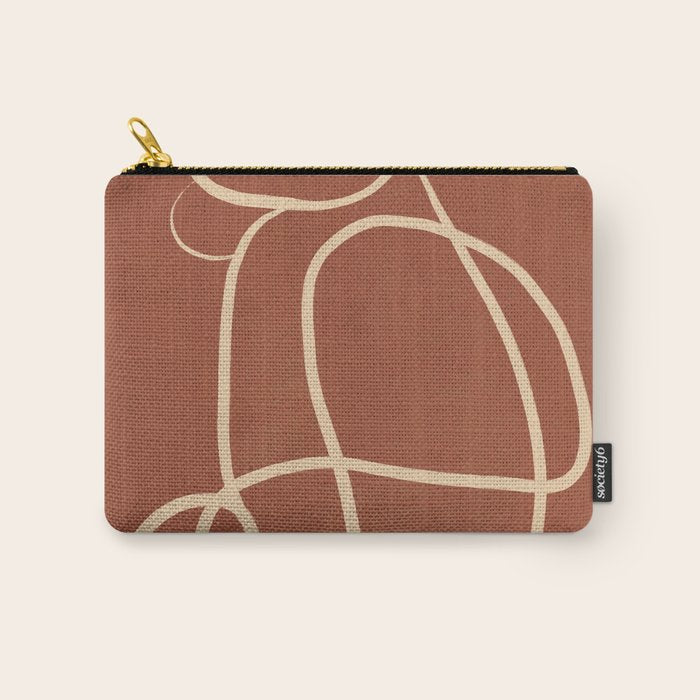 Abstract Line Art Cat 7 Carry All Pouch Gallery Image 1