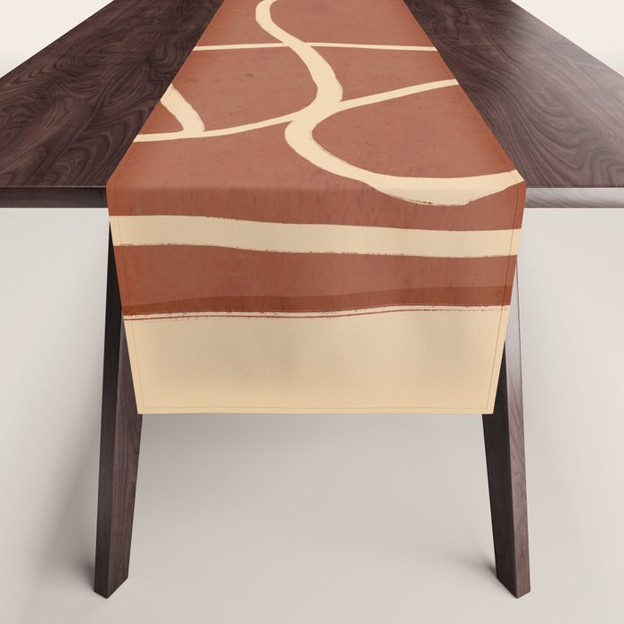 Abstract Line Art Cat 7 Table Runner Gallery Image 1