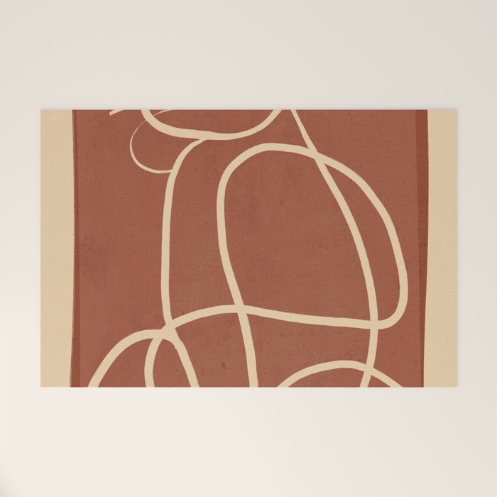 Abstract Line Art Cat 7 Welcome Mat Gallery Image 1