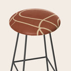 Abstract Line Art Cat 7 Stool Gallery Image 2