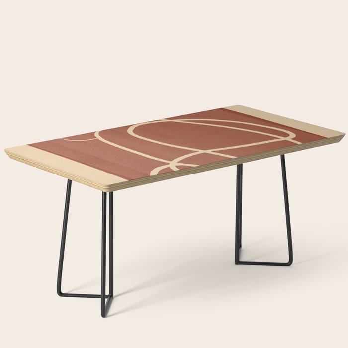 Abstract Line Art Cat 7 Coffee Table Gallery Image 1