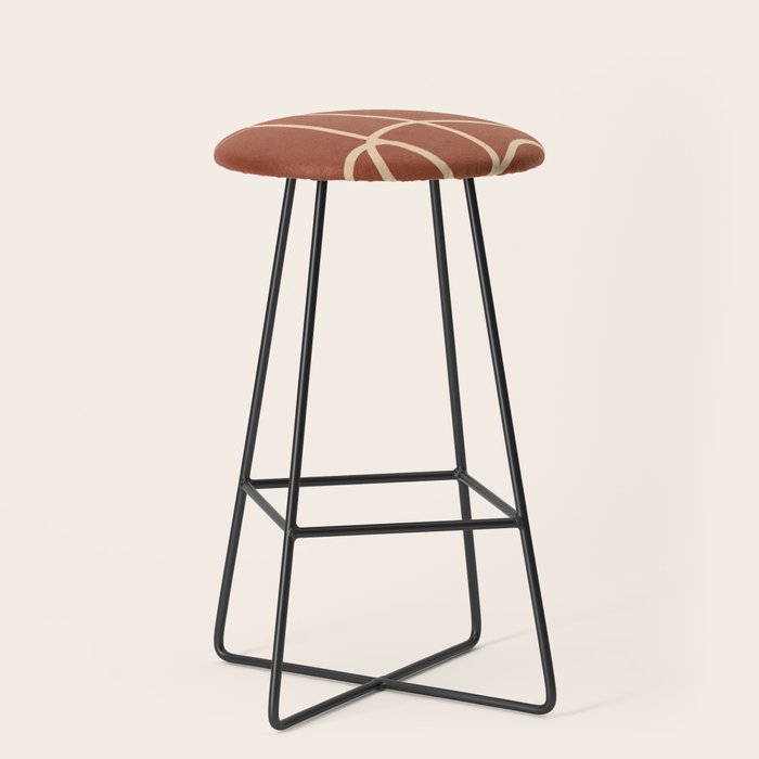 Abstract Line Art Cat 7 Stool Gallery Image 1