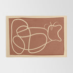 Abstract Line Art Cat 7 Rug Gallery Image 2