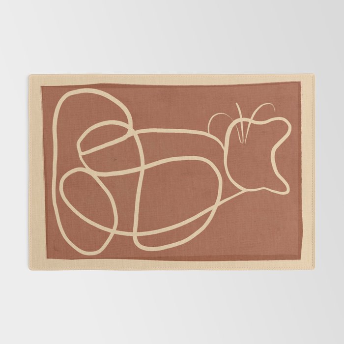 Abstract Line Art Cat 7 Rug Gallery Image 2