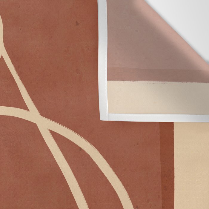 Abstract Line Art Cat 7 Wall Tapestry Gallery Image 3