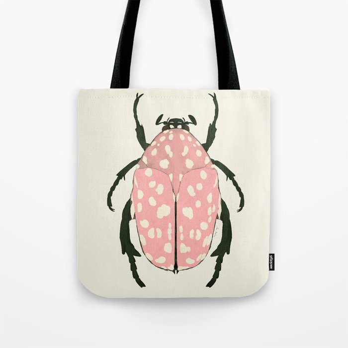  pink beetle insect Tote Bag Gallery Image 1