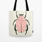  pink beetle insect Tote Bag Gallery Image 1