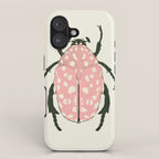  pink beetle insect iPhone Case Gallery Image 1