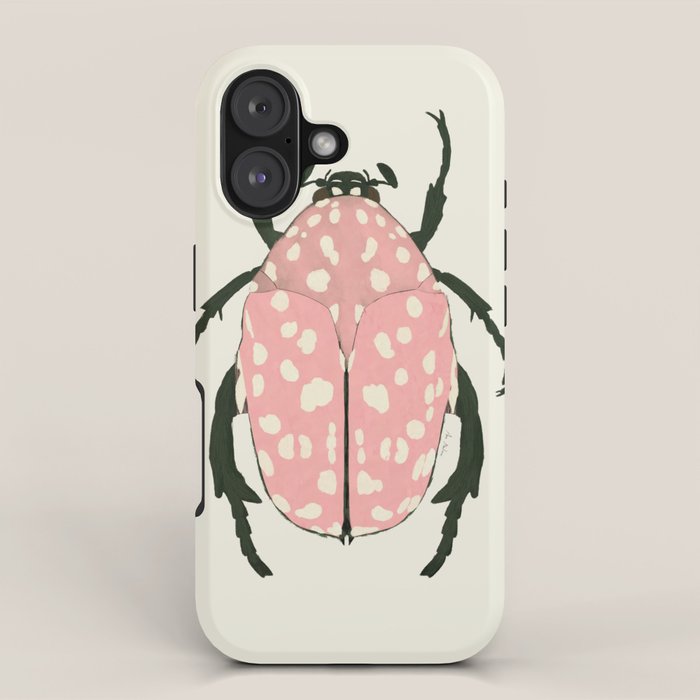  pink beetle insect iPhone Case Gallery Image 1