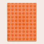 Orange 1970s Retro Inspired Polka Dot Pattern Notebook Gallery Image 4