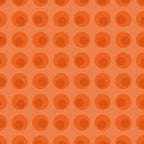 Orange 1970s Retro Inspired Polka Dot Pattern Coffee Mug Gallery Image 2