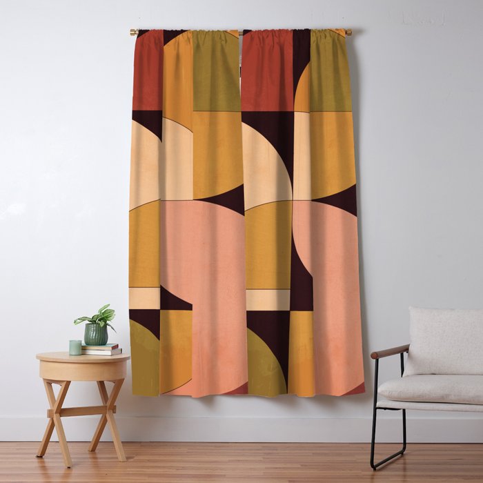 Geometric Shapes 247 Window Curtain Gallery Image 5
