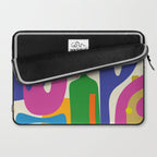 Jazz Garden Colorful Mid Century Modern Maximalist Abstract Laptop Sleeve Gallery Image 2