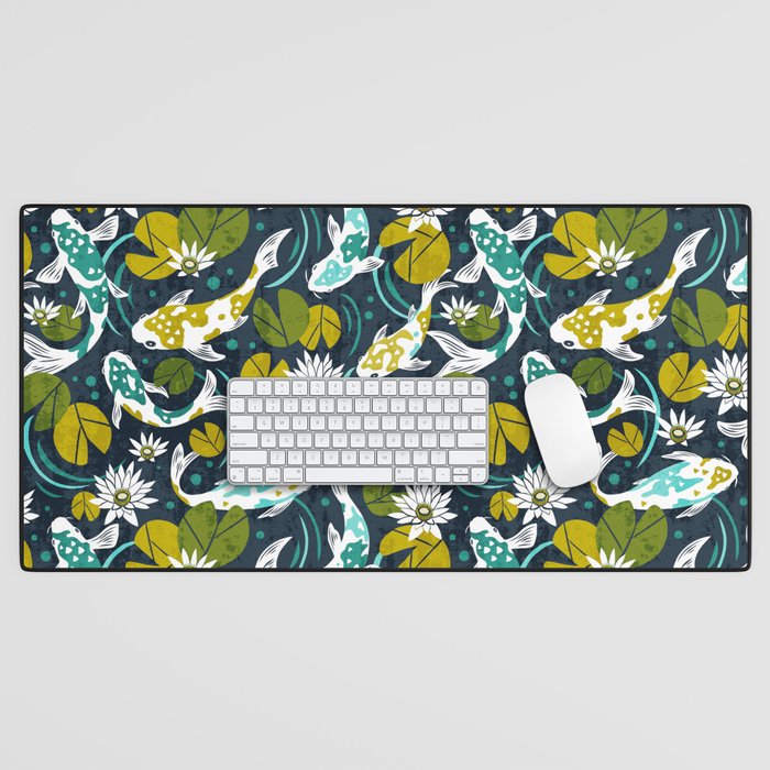 Koi Pond - Green Desk Mat Gallery Image 1