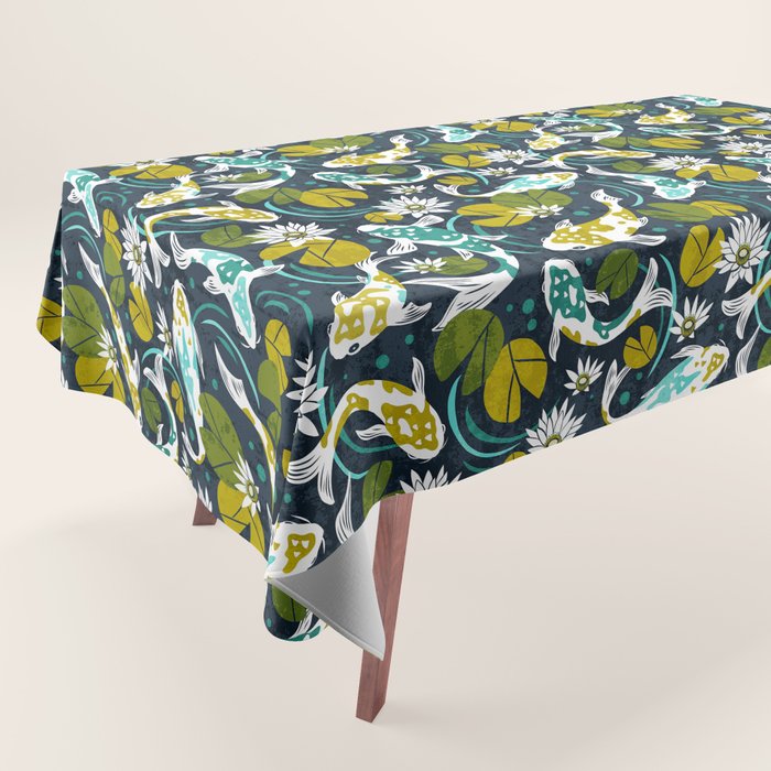 Koi Pond - Green Tablecloth Gallery Image 1