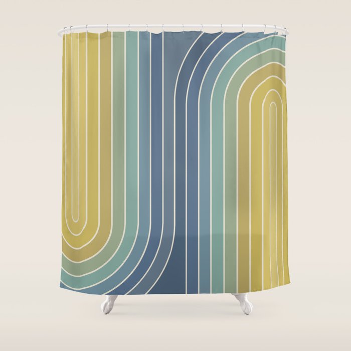 Gradient Curvature VIII Shower Curtain Gallery Image 1