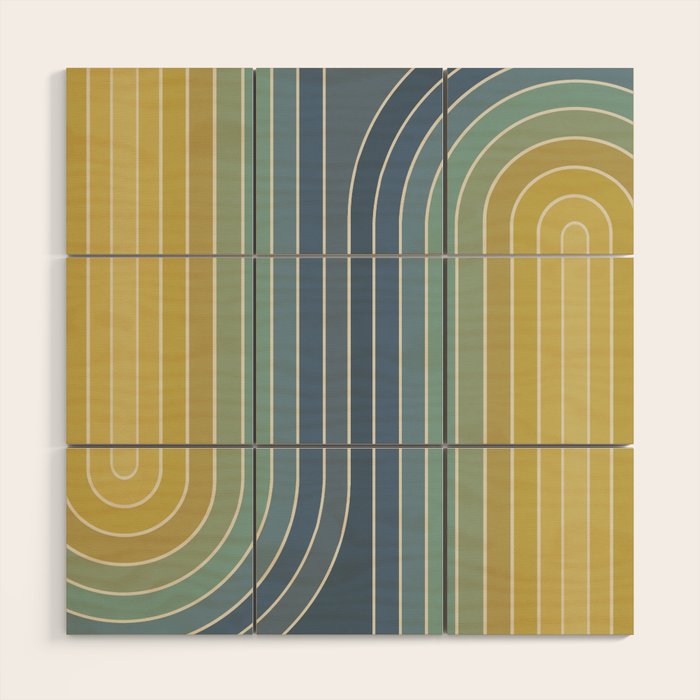 Gradient Curvature VIII Wood Wall Art Gallery Image 1