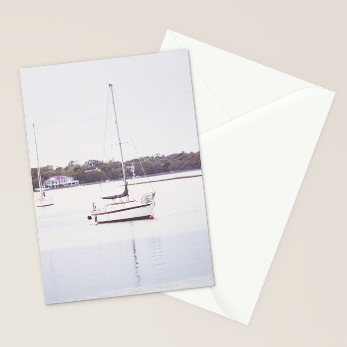 Beaufort Sailboat x Beaufort South Carolina Photography Stationery Card Gallery Image 2