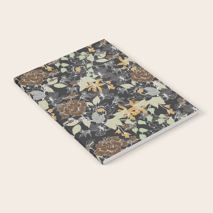 Vintage Midnight Florals Notebook Gallery Image 1