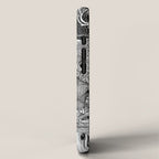 cryptid crowd black white iPhone Case Gallery Image 2