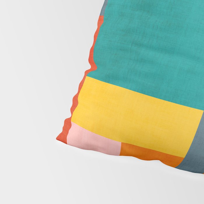 Colorful Geometric Modern Patchwork Design Pillow Sham Gallery Image 4