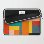 Colorful Geometric Modern Patchwork Design Laptop Sleeve Gallery Image 2