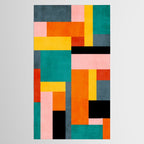 Colorful Geometric Modern Patchwork Design Tablecloth Gallery Image 2