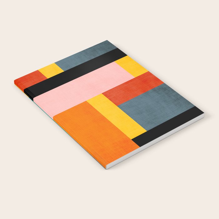 Colorful Geometric Modern Patchwork Design Notebook Gallery Image 2