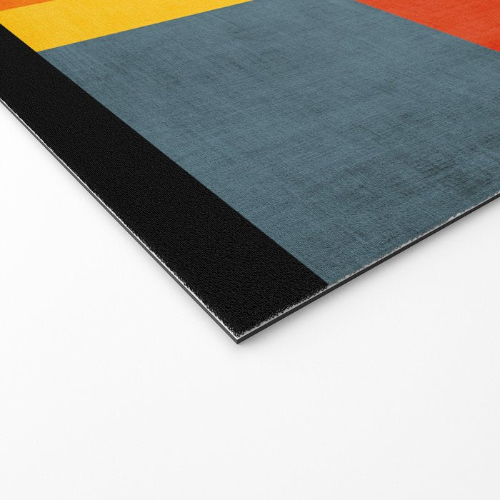 Colorful Geometric Modern Patchwork Design Welcome Mat Gallery Image 2