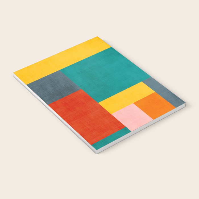 Colorful Geometric Modern Patchwork Design Notebook Gallery Image 3