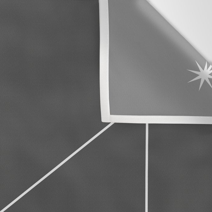 Capricorn Zodiac Star Constellation Line Art Grey Wall Tapestry Gallery Image 3