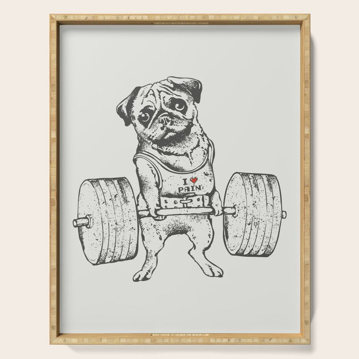 Pug Lift Serving Tray Gallery Image 1