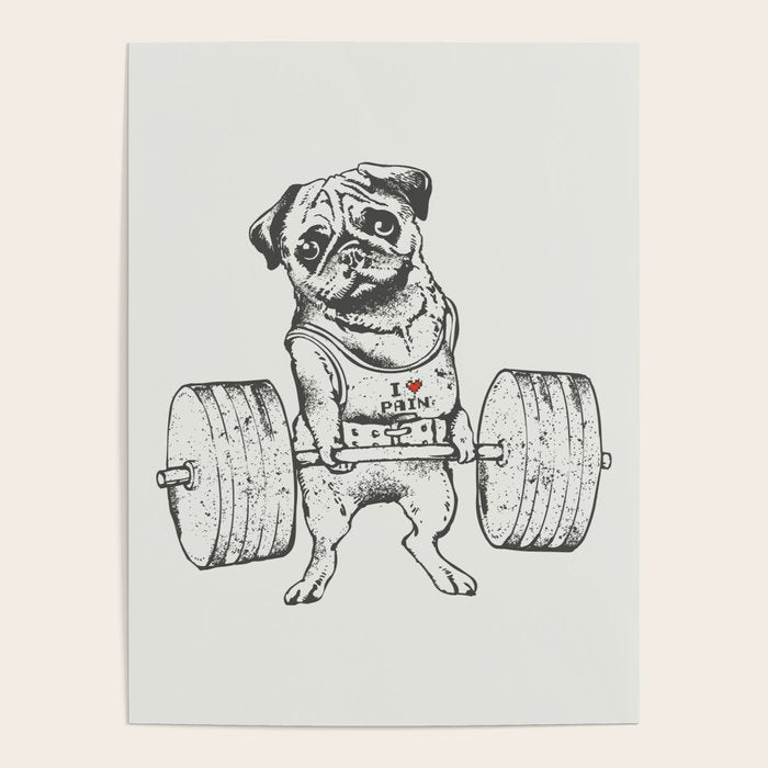 Pug Lift Poster Gallery Image 4